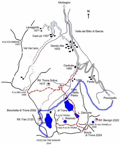 Mappa del percorso, clicca per ingrandire