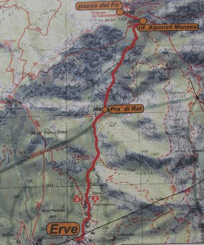 Mappa del percorso, clicca per ingrandire