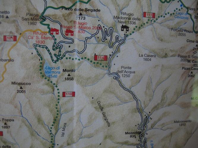 Mappa del percorso, clicca per ingrandire