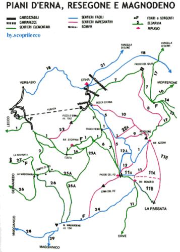 Mappa del percorso, clicca per ingrandire