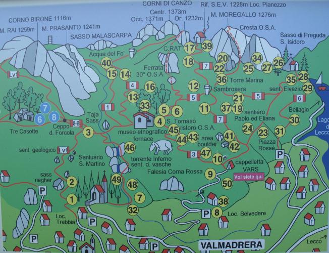 Mappa del percorso, clicca per ingrandire