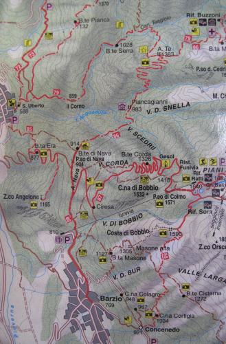 Mappa del percorso, clicca per ingrandire