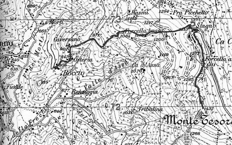 Mappa del percorso, clicca per ingrandire